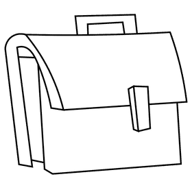 Judge case black and white clipart