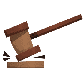 Judge hammer clipart