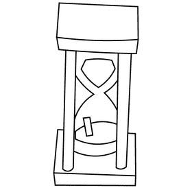 Judge time black and white clipart