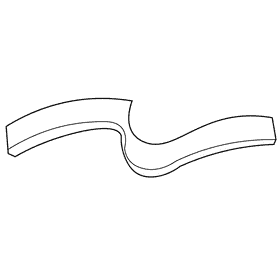 Karate bandage black and white clipart