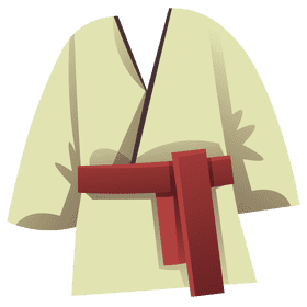 Karate clothes clipart