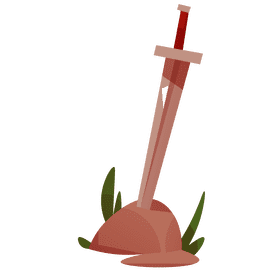 Knight treasure clipart