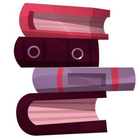 Librarian books clipart