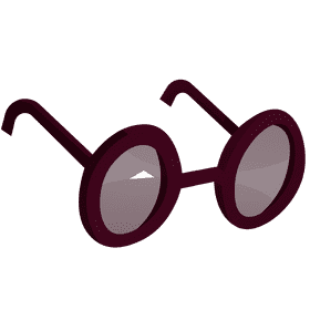 Librarian glasses clipart