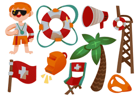 Lifeguard vector