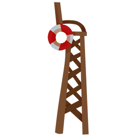 Lifeguard tower clipart