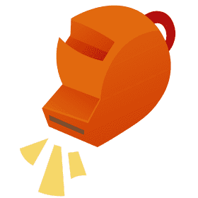 Lifeguard whistle clipart