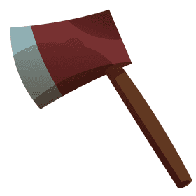 Lumberjack axe clipart