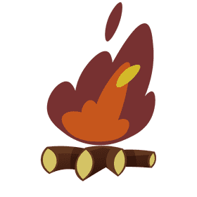 Lumberjack campfire clipart