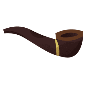 Lumberjack smoking pipe clipart