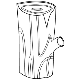 Lumberjack wood black and white clipart