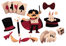 Magician vector