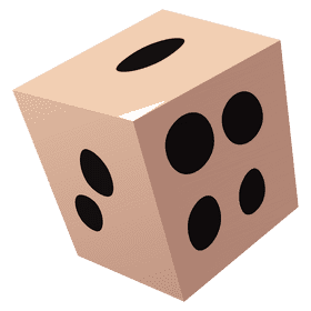Magician dice clipart