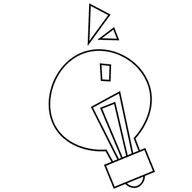 Manager idea black and white clipart