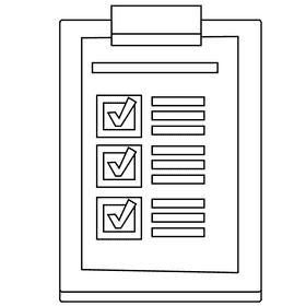 Manager list black and white clipart