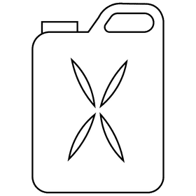 Mechanic gas black and white clipart