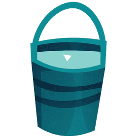 Dairy farmer milking bucket clipart