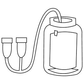 Dairy farmer milking device black and white clipart