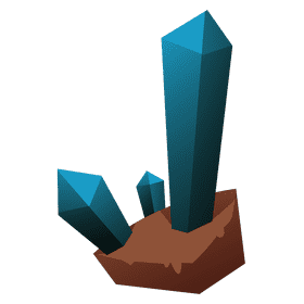 Miner crystal clipart