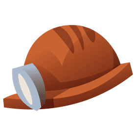 Miner helmet clipart