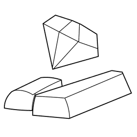 Miner minerals black and white clipart