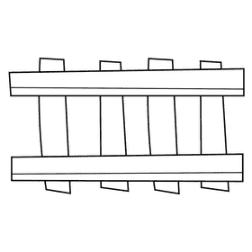 Miner rails black and white clipart