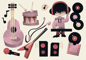 Musician vector