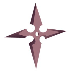 Ninja shuriken clipart