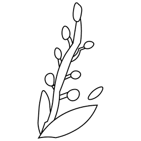 Brach black and white clipart