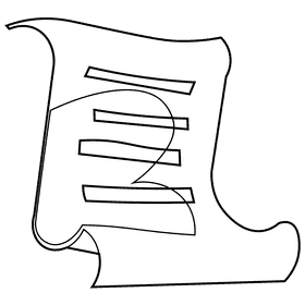 Nun pray black and white clipart