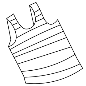 Paratrooper tank shirt black and white clipart