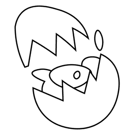 Pastry chef egg black and white clipart