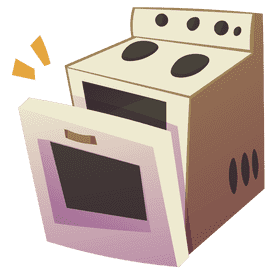 Pastry chef furnace clipart