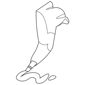 Pastry chef jam black and white clipart