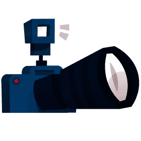 Photographer big camera clipart
