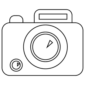 Photographer camera black and white clipart