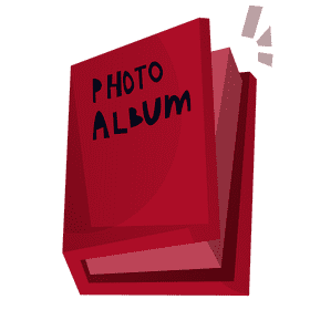 Photographer photo album clipart