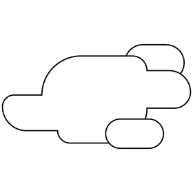 Clouds black and white clipart