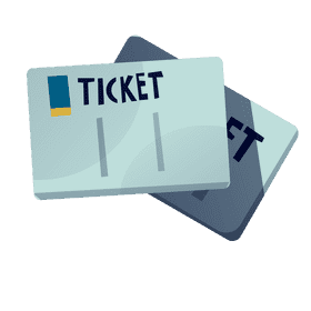 Flight tickets clipart