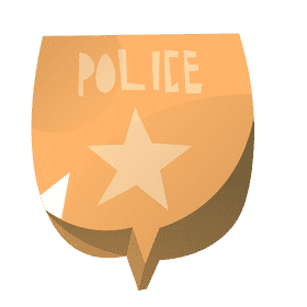 Policeman badge clipart