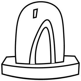 Policeman light black and white clipart