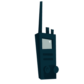 Policeman radioset clipart