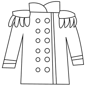 Porter suit black and white clipart