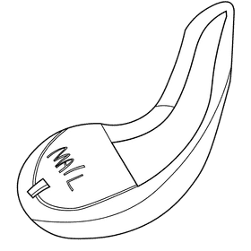 Postman bag black and white clipart