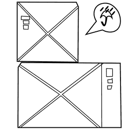 Postman boxes black and white clipart