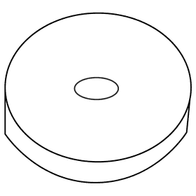 Powerlifter disk black and white clipart