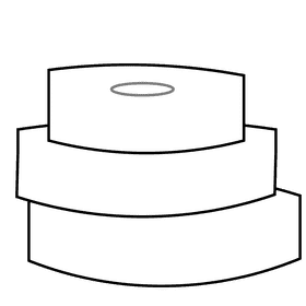 Powerlifter disks black and white clipart