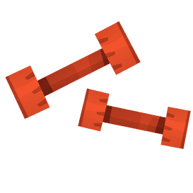 Powerlifter dumbells clipart