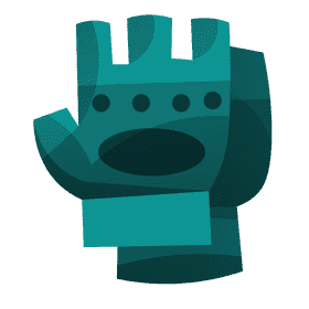 Powerlifter gloves clipart