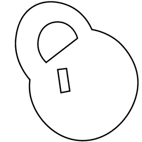 Powerlifter weight black and white clipart